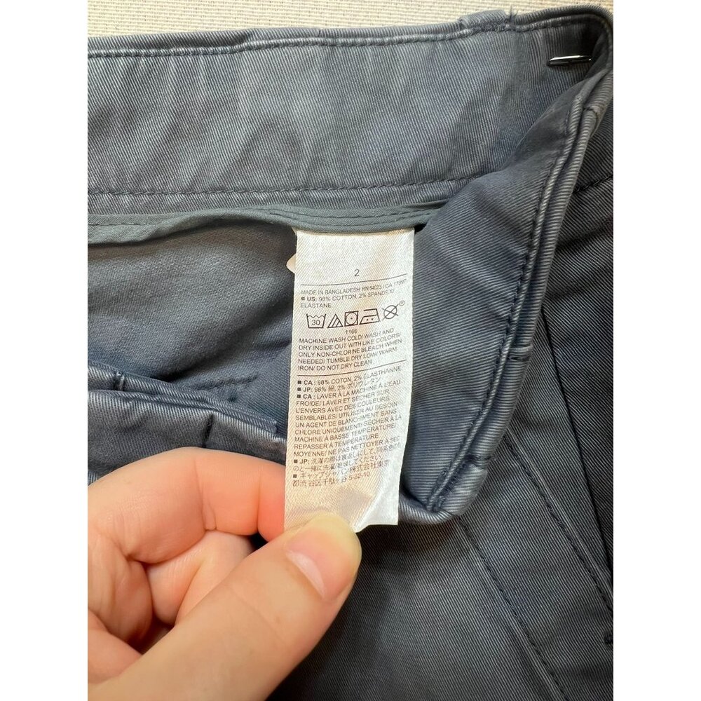Banana Republic Womens Authentic Girlfriend Chino Pants Size 2 Teal Blue Outdoor - Picture 4 of 11